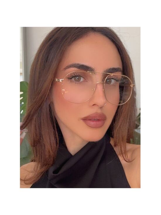 NEW Gucci GG1091O Aviator Gold Metal Eyeglasses Frames main image 5